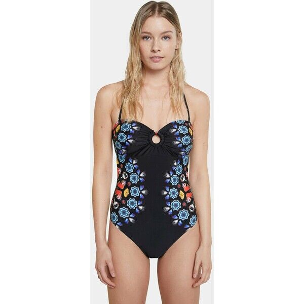 Desigual WAIKIKI Kostium kąpielowy black DE181G00E