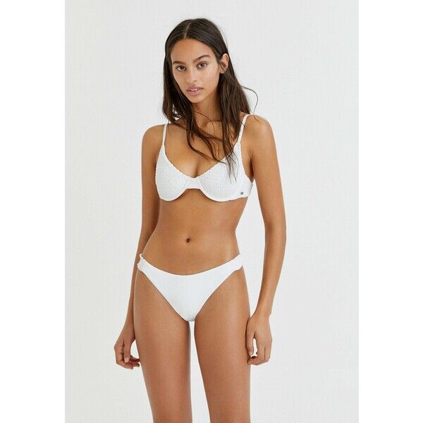 PULL&BEAR Dół od bikini white PUC81I015