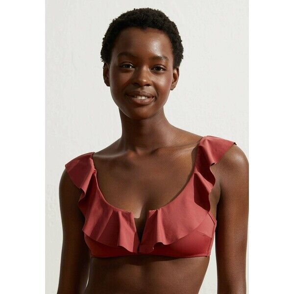 OYSHO MIT VOLANTS Góra od bikini pink OY181J089