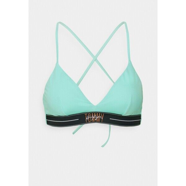 Tommy Hilfiger MIAMI TRIANGLE FIXED Góra od bikini miami aqua TO181J036