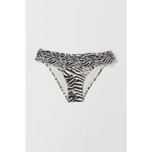 H&M Dół od kostiumu 0767398001 Jasnobeżowy/Zeberka