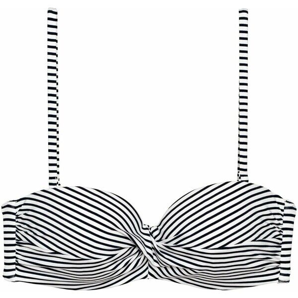 H&M Góra od kostiumu 0589599045 Biały/Niebieskie paski