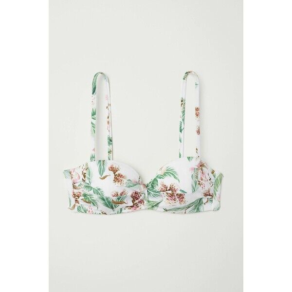 H&M Góra od kostiumu 0589599045 Biały/Wzór