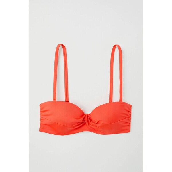 H&M Góra od kostiumu 0589599045 Koralowoczerwony