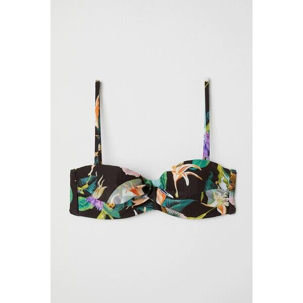 H&M Góra od kostiumu 0589599045 Czarny/Wzór