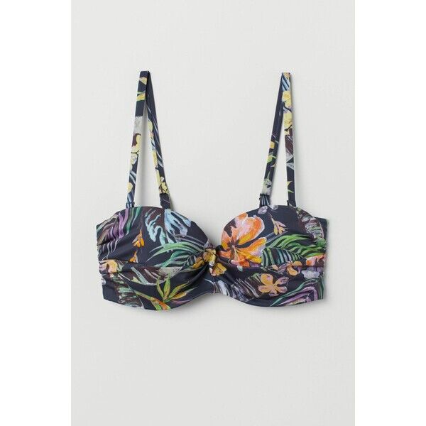 H&M Góra od kostiumu 0589599045 Ciemnoniebieski/Wzór