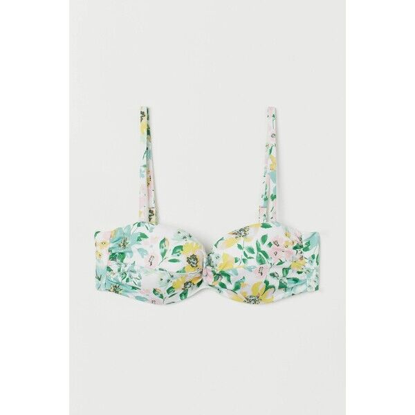 H&M Góra od kostiumu 0776237011 Biały/Kwiaty