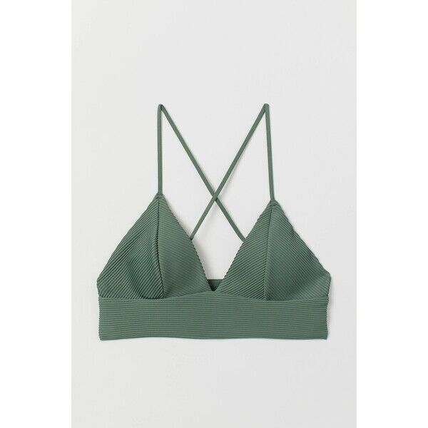H&M Góra od kostiumu 0684209036 Ciemnozielony