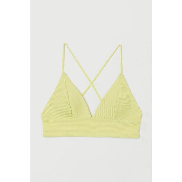 H&M Góra od kostiumu 0684209019 Jasnożółty