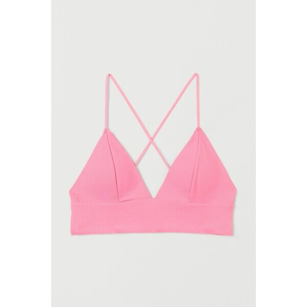 H&M Góra od kostiumu 0684209007 Neonoworóżowy