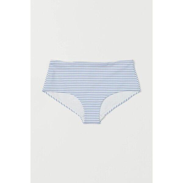 H&M Dół od kostiumu 0571706012 Jasnoniebieski/Białe paski