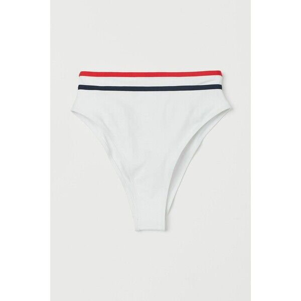 H&M Dół od kostiumu 0823168008 Biały/Granatowy