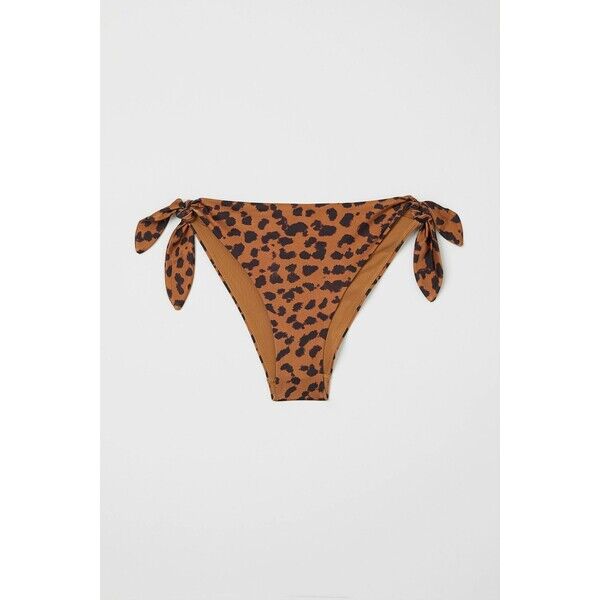 H&M Dół od kostiumu 0865648002 Jasnobrązowy/Panterka