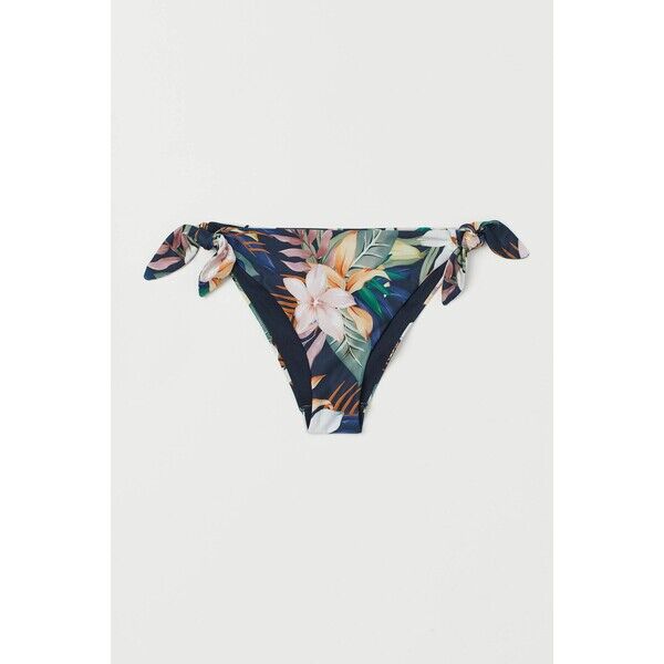 H&M Dół od kostiumu 0865648002 Ciemnoniebieski/Kwiaty