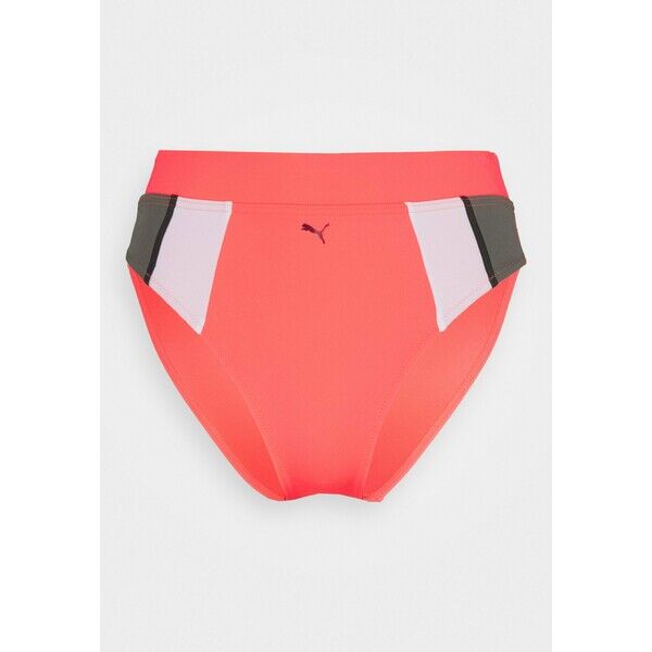 Puma SWIM WOMEN HIGH WAIST BRIEF Dół od bikini pink PU181I00E