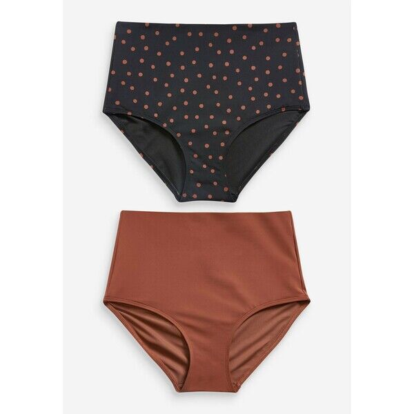 Next TWO PACK Dół od bikini black, brown NX381I05H