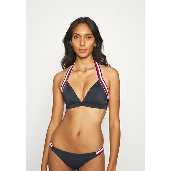 Tommy Hilfiger CORE SIGNATURE TRIANGLE FIXED Góra od bikini desert sky TO181J02V