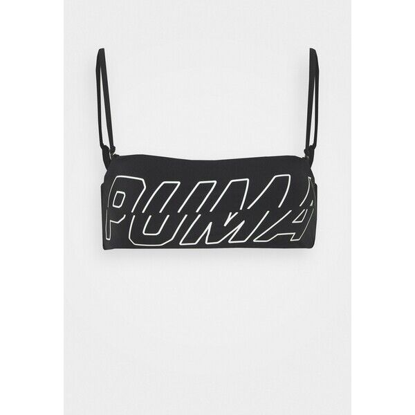 Puma SWIM WOMEN BANDEAU Góra od bikini black PU181J00A