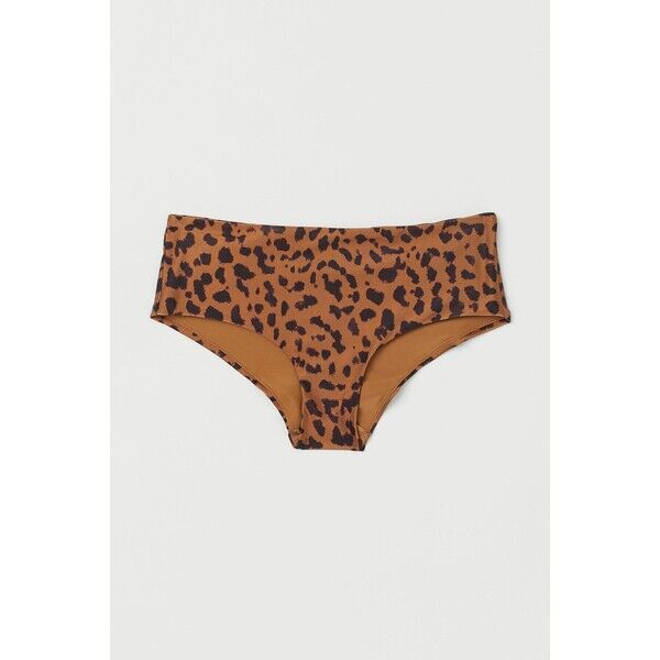 H&M Dół od kostiumu 0880160001 Jasnobrązowy/Panterka