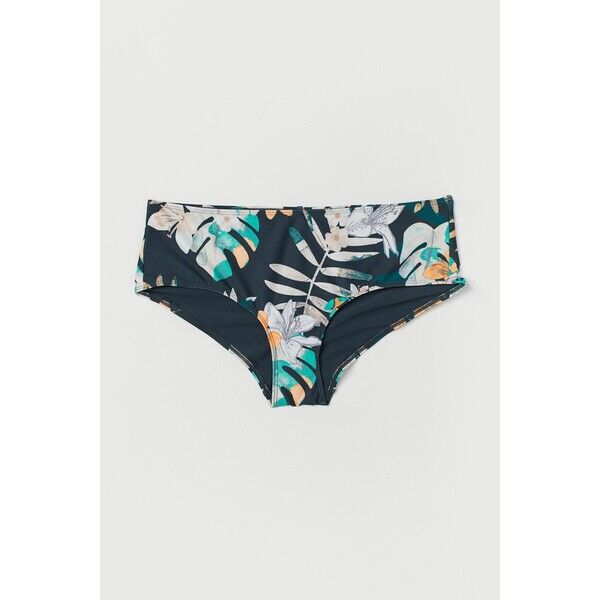H&M Dół od kostiumu 0747786001 Petrol/Kwiaty