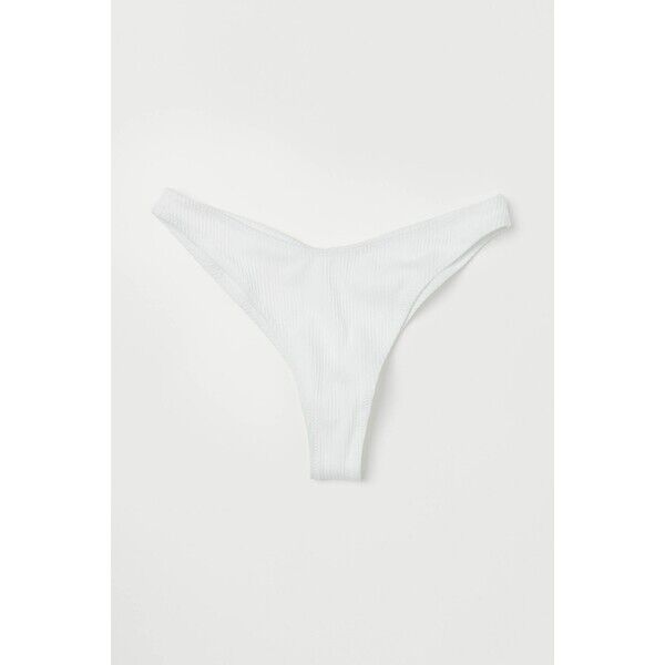 H&M Dół od kostiumu 0812364005 Biały/Prążki