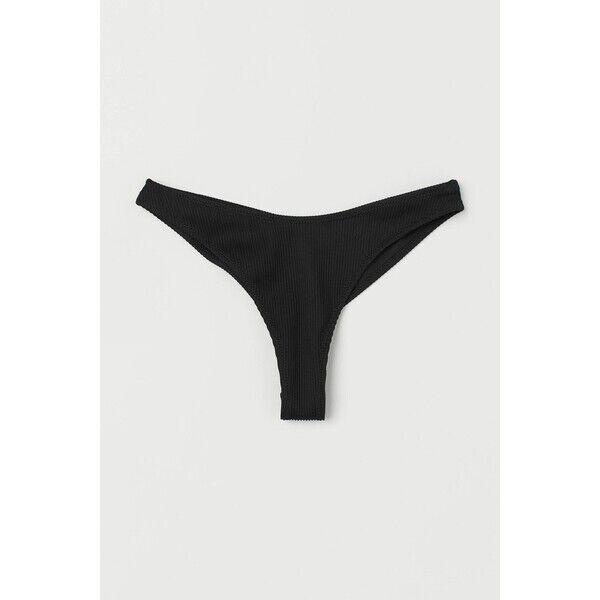 H&M Dół od kostiumu 0812364005 Czarny/Prążki