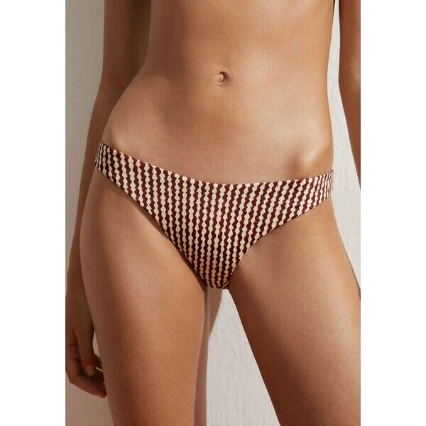 OYSHO Dół od bikini dark red OY181I0GL