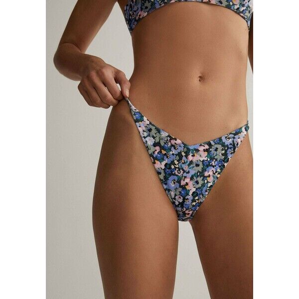 OYSHO MIT BLUMEN Dół od bikini blue OY181I0FU