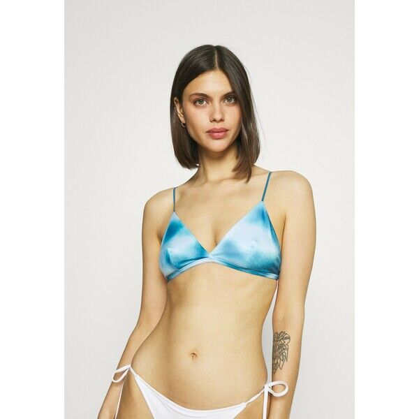 Weekday AVA PRINTED SWIM Góra od bikini blue WEB81J01W
