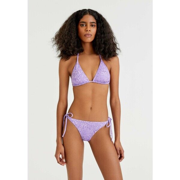 PULL&BEAR MIT PRINT IN ROSA Góra od bikini purple PUC81J01D