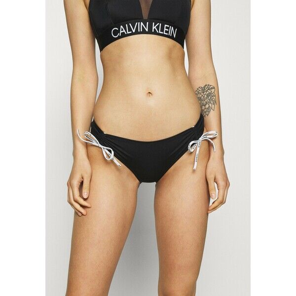 Calvin Klein Swimwear CORE LOGO TIES CLASSIC Dół od bikini black C1781I02F