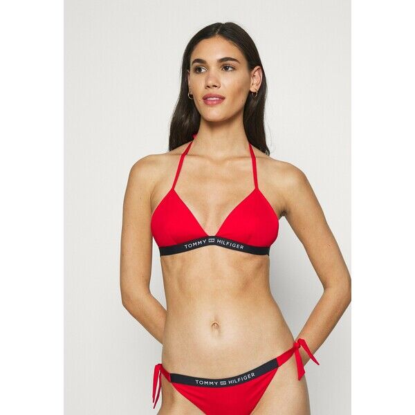 Tommy Hilfiger CORE SOLID LOGO TRIANGLE FIXED Góra od bikini fireworks TO181J02L