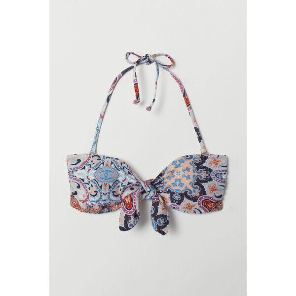 H&M Góra od kostiumu 0698255001 Niebieski/Paisley