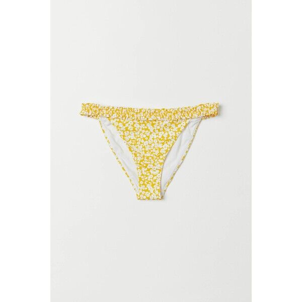 H&M Dół od kostiumu 0733936003 Żółty/Małe kwiaty
