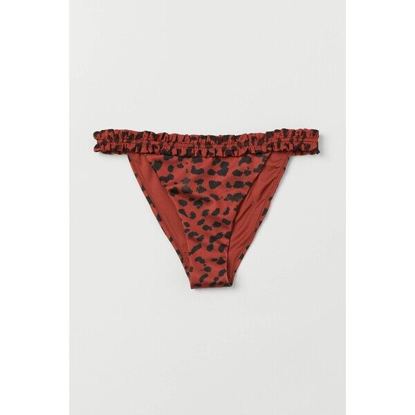 H&M Dół od kostiumu 0733936003 Rdzawoczerwony/Panterka