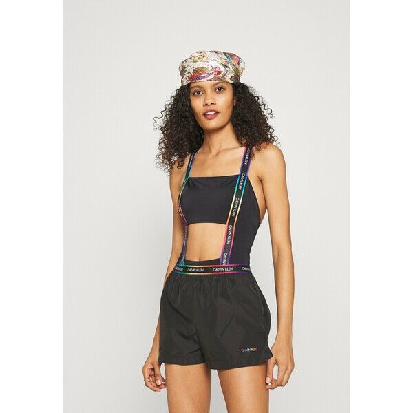 Calvin Klein Swimwear PRIDE SHORT Dół od bikini black C1781H01G