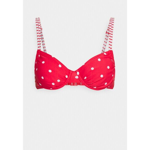 s.Oliver WIRE AUDREY Góra od bikini red/white SO281J019
