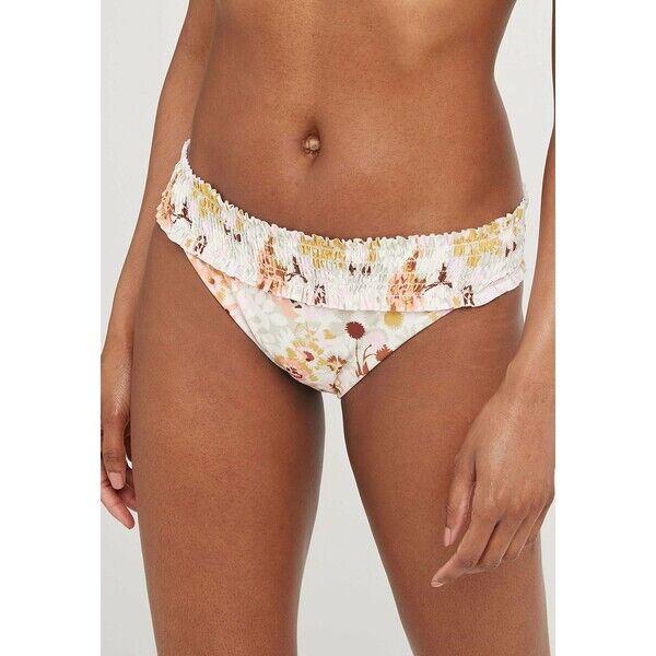Next SHIRRED HIGH LEG Dół od bikini off white NX381I04C