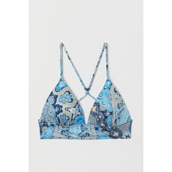 H&M Góra od kostiumu 0590928022 Niebieski/Paisley