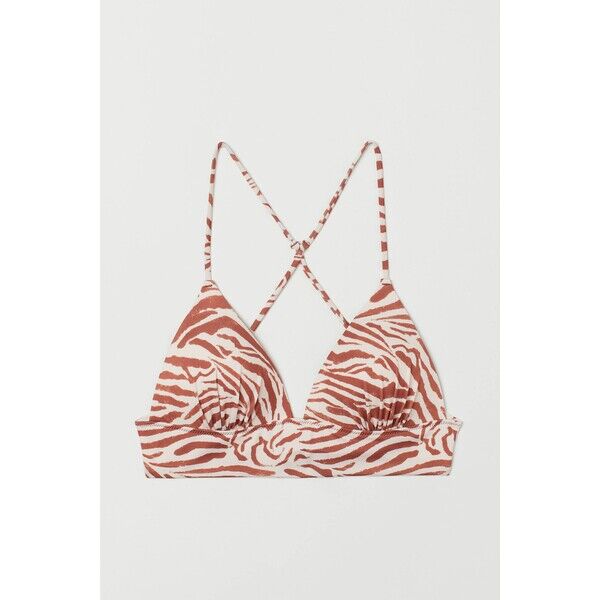 H&M Góra od kostiumu 0590928022 Pudroworóżowy/Zeberka