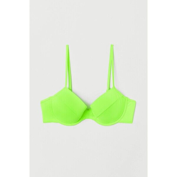 H&M Góra od kostiumu 0802485001 Neonowozielony