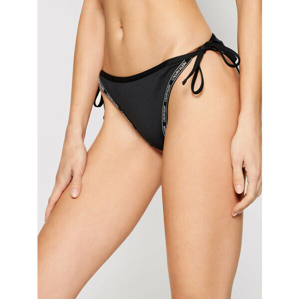 Calvin Klein Swimwear Dół od bikini KW0KW01326 Czarny