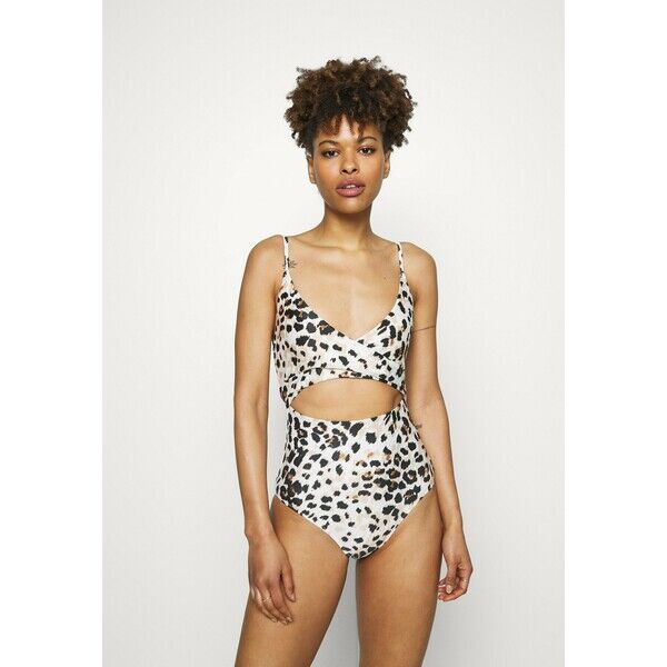 aerie WRAP ONE PIECE ECO Kostium kąpielowy cream AEF81G00F