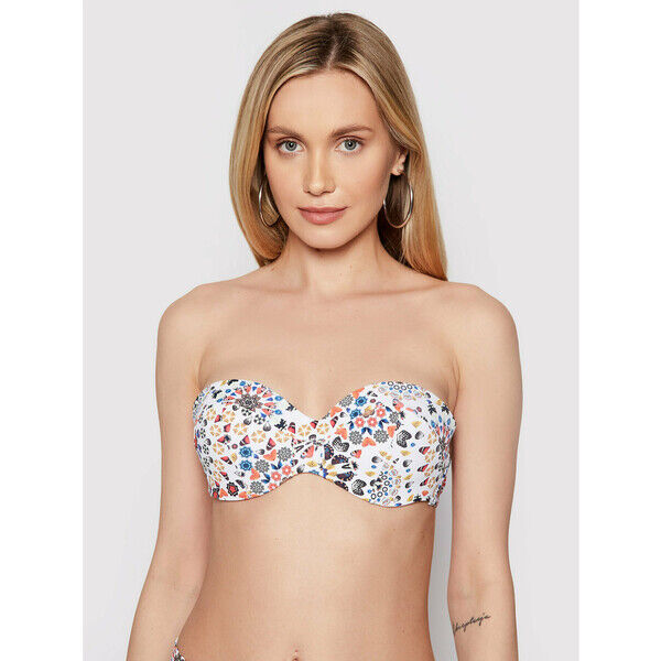 Desigual Góra od bikini Bahamas 21SWMK28 Biały