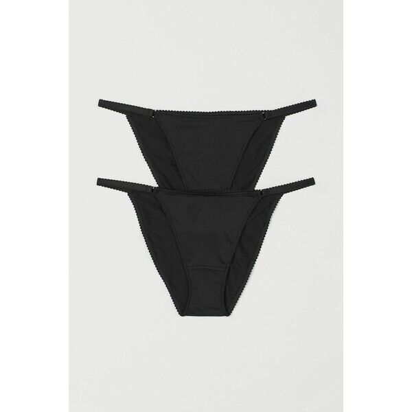 H&M Figi bikini 2-pak 0950774003 Czarny