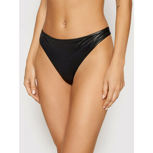 Calvin Klein Swimwear Dół od bikini Flirty Cheeky KW0KW01323 Czarny