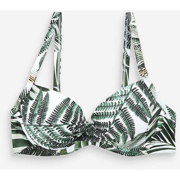 Next SPOT SHAPE ENHANCING Góra od bikini green NX381J03H