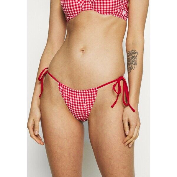 Guess STRING BRAZILIAN Dół od bikini vichy red GU181I031-G11