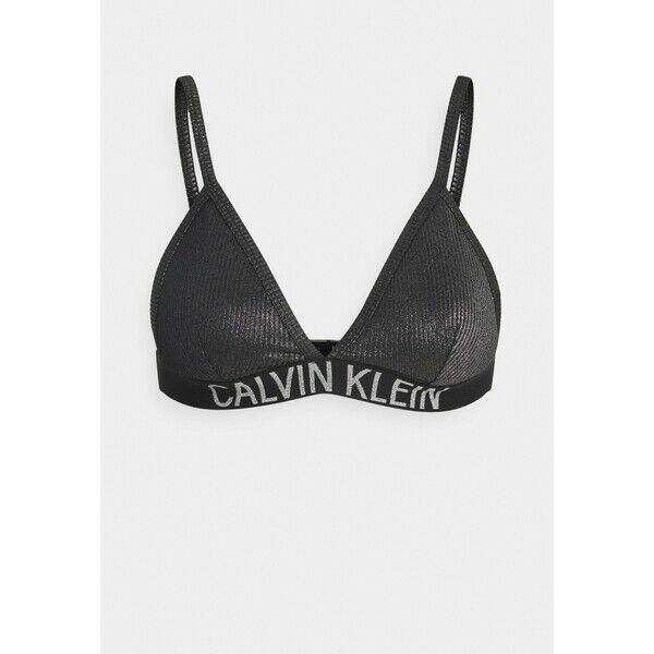 Calvin Klein Swimwear CORE FESTIVE FIXED TRIANGLE Góra od bikini black C1781J039