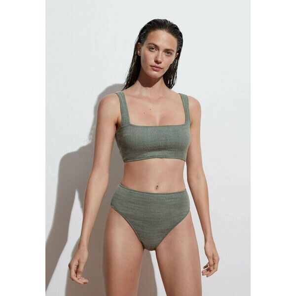 OYSHO Dół od bikini khaki OY181I0HX